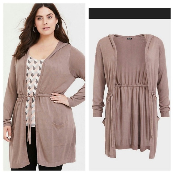 torrid Sweaters - Super Soft Hooded Cardigan Size 1